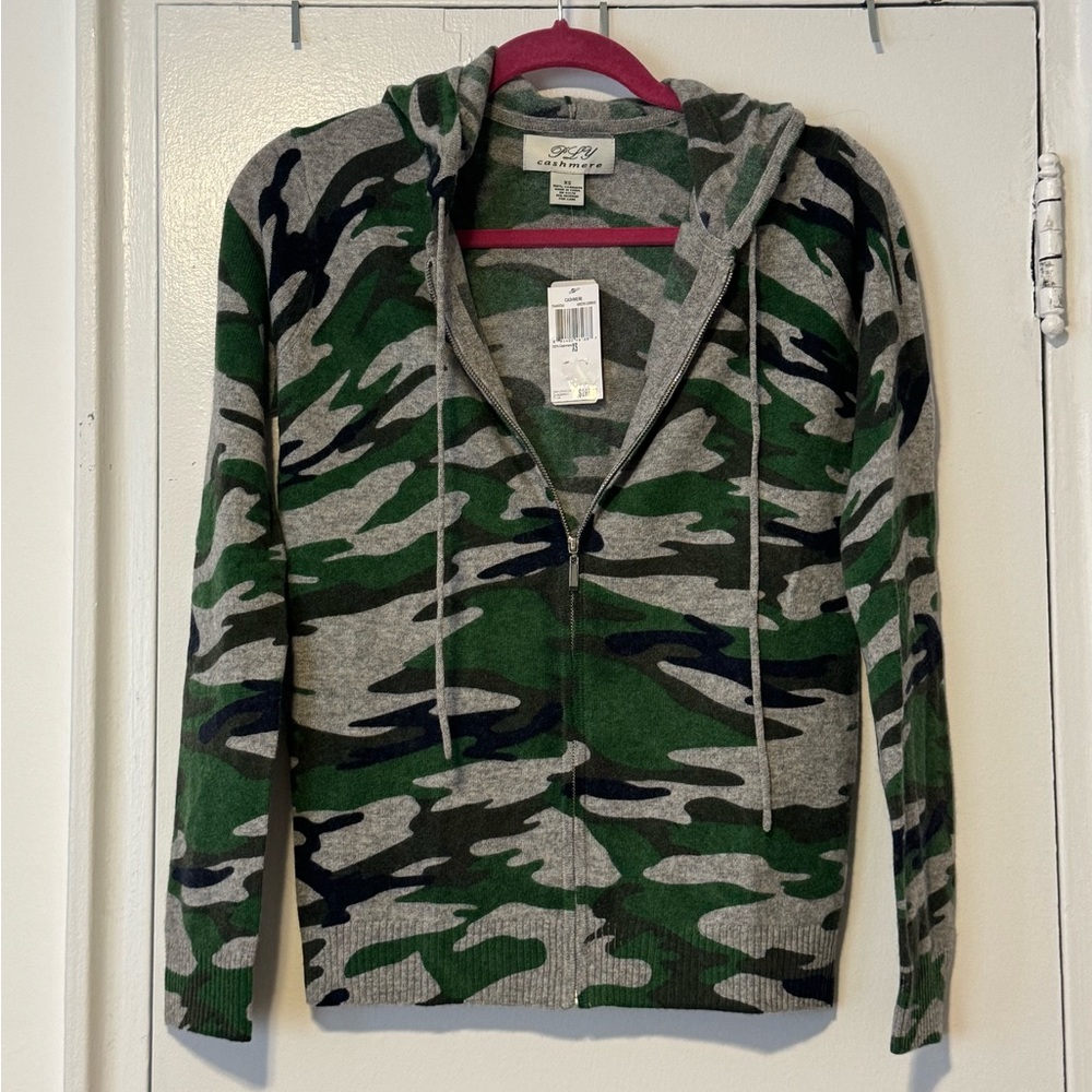 PLY Cashmere Camo Full Zip Hoodie